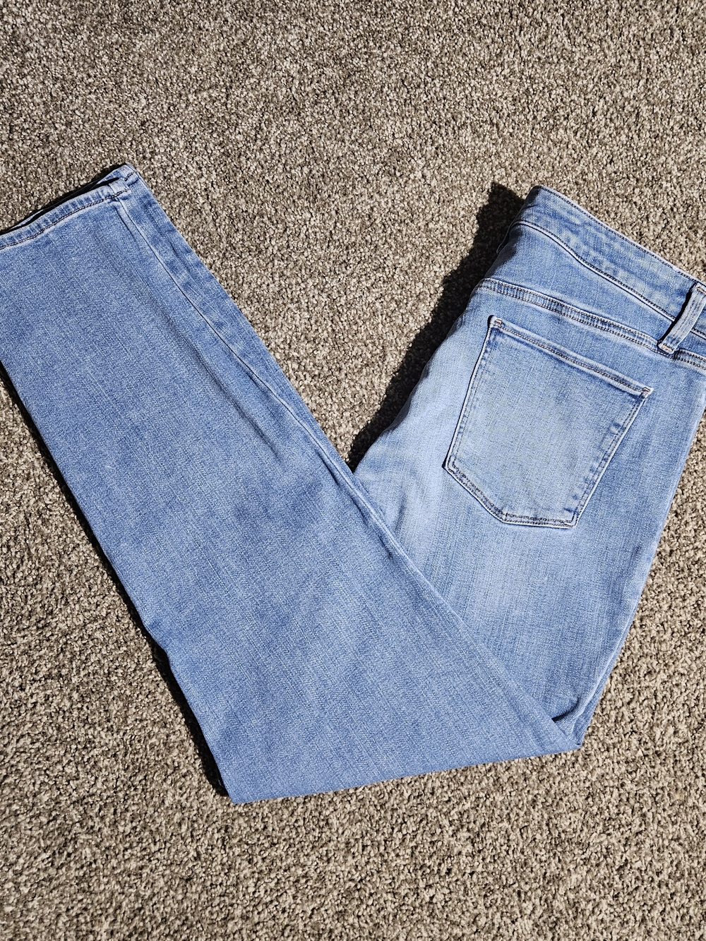 Talbots Women 14 Slim Ankle Jeans Medium Wash High Rise Stretch Denim
